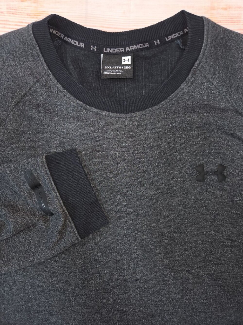 Under Armour Mens Gray Pullover Sweatshirt Size XXL